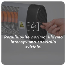 Standing Infrared Heater Heatum H2000 OPTIM with single-leg stand