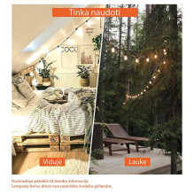 Outdoor garland (LED lights) 10 m Elegance matte Outdoor garland (LED lights) 10 m Elegance matte