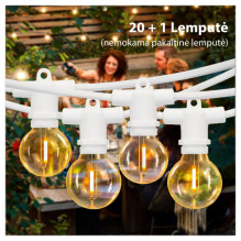 Outdoor garland (LED lights) 10 m Pearl white Outdoor garland (LED lights) 10 m Pearl white
