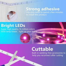 Smart 5050 RGB LED Strip 5 m with Bluetooth function