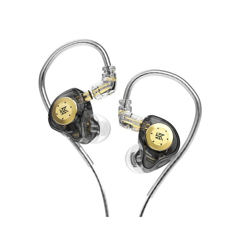 KZ EDX PRO NO MIC - in-ear headphones, black and gold