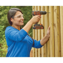 „Black Decker BDCDC18-QW“ gręžtuvas, 650 aps./min., juodas, oranžinis