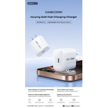 Įkroviklis Remax CA08 20W USB-C baltas Įkroviklis Remax CA08 20W USB-C baltas