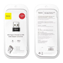 „Baseus“ adapteris iš USB C tipo į USB, juodas „Baseus“ adapteris iš USB C tipo į USB, juodas