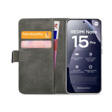 „Mobilize Classic Gelly“ piniginės dėklas „Xiaomi Redmi Note 15 Pro“, juodas „Mobilize Classic Gelly“ piniginės dėklas „Xiaomi Redmi Note 15 Pro“, juodas