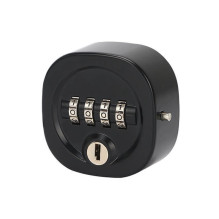 Combination lock for lockers, four digits, metal Combination lock for lockers, four digits, metal