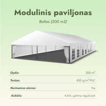 Modular pavilion White (200 m2)