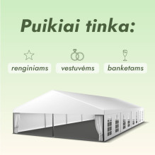 Modulinis paviljonas Baltas (200 m2)