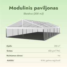 Modular pavilion Transparent (200 m2)