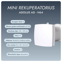 Mini recuperator Adolus AD - H64