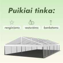 Modular pavilion Transparent (200 m2)