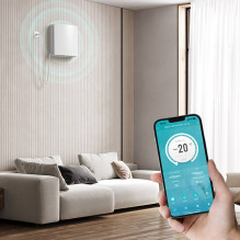 Mini recuperator Adolus AD - L50H - W with humidity sensor and WIFI