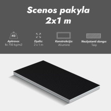 Scenos pakyla 2x1 m Scenos pakyla 2x1 m