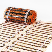 Elektrinis šildomų grindų kilimėlis - tinklelis Warmset Black 150 W (150-5)