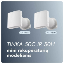 Mini rekuperatoriaus lauko grotelės (50C ir 50H modeliui) Mini rekuperatoriaus lauko grotelės (50C ir 50H modeliui)