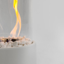 Freestanding biofireplace white Heatum Glory