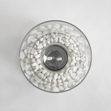 Freestanding biofireplace white Heatum Glory