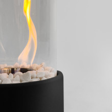 Freestanding biofireplace black Heatum Glory