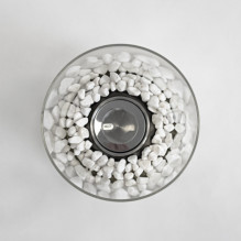 Freestanding biofireplace black Heatum Glory