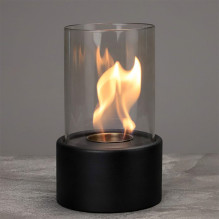 Freestanding biofireplace black Heatum Glory