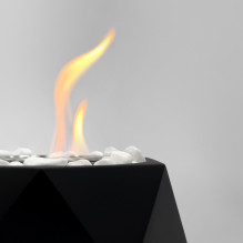 Freestanding biofireplace black Heatum Riben