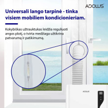 Mobile air conditioner ADOLUS ARCTIC A3600 with window seal