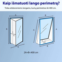 Mobile air conditioner ADOLUS ARCTIC A3600 with window seal