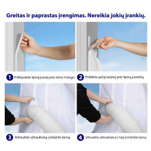 Mobile air conditioner ADOLUS ARCTIC A3600 with window seal