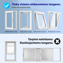 Lango tarpinė Adolus (400 cm) mobiliam oro kondicionieriui