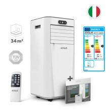 Mobile air conditioner ADOLUS ARCTIC A2600H with heating and window seal