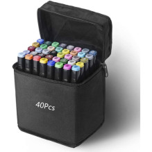 Double-sided markers-felt-tip pens InspiraPens, 40 pcs.