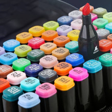 Double-sided markers-felt-tip pens InspiraPens, 40 pcs.