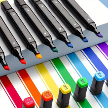 Double-sided markers-felt-tip pens InspiraPens, 80 pcs.
