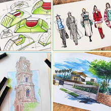 Double-sided markers-felt-tip pens InspiraPens, 80 pcs.