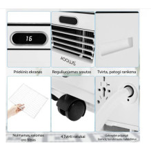 Mobile air conditioner ADOLUS ARCTIC A2600 with window seal