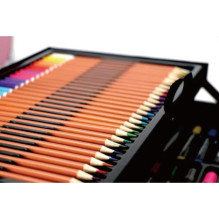 Drawing and creative set-suitcase, 145 pcs, pink