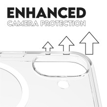 CARE Flagship case with White MagSafe iPhone 16, Transparent CARE Flagship case with White MagSafe iPhone 16, Transparent