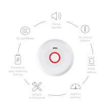 Smoke detector XP-750W with WIFI, integrated 10-year battery 3V