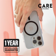CARE Flagship case with White MagSafe iPhone 16 Pro, Transparent CARE Flagship case with White MagSafe iPhone 16 Pro, Transparent