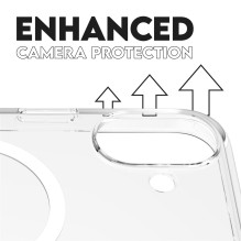 CARE Flagship case with White MagSafe iPhone 16 Plus, Transparent CARE Flagship case with White MagSafe iPhone 16 Plus, Transparent