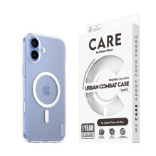 CARE Flagship case with White MagSafe iPhone 16 Plus, Transparent CARE Flagship case with White MagSafe iPhone 16 Plus, Transparent