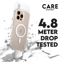 CARE Flagship case with White MagSafe iPhone 16 Pro Max, Transparent CARE Flagship case with White MagSafe iPhone 16 Pro Max, Transparent