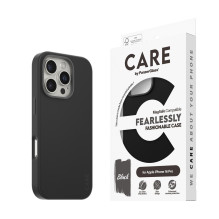 CARE madingas dėklas su „MagSafe“ „iPhone 16 Pro“, juodas CARE madingas dėklas su „MagSafe“ „iPhone 16 Pro“, juodas