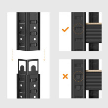 Storage shelves 180x90x40 PRO Black (2 pcs)