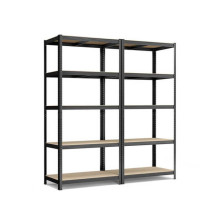 Storage shelves 180x90x40 PRO Black (2 pcs)