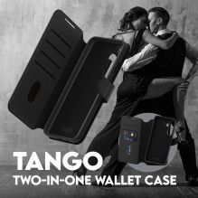 „CARE by PanzerGlass“ dėklas „Tango Two-in-One“ su pinigine, suderinamas su „Samsung Galaxy S25 Plus“, juodas „CARE by PanzerGlass“ dėklas „Tango Two-in-One“ su pinigine, suderinamas su „Samsung Galaxy S25 Plus“, juodas