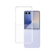 „CARE by PanzerGlass“ kietas, geltonas dėklas, skirtas „Galaxy Flip7“, permatomas