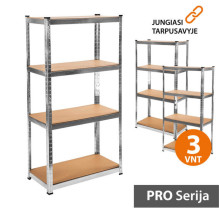 Storage shelves racks 150x75x40 PRO (3 pcs)