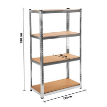 Storage shelves 180x120x60 MASTER (5 pcs) Storage shelves 180x120x60 MASTER (5 pcs)