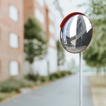Spherical road mirror d60 cm Eurostal Red